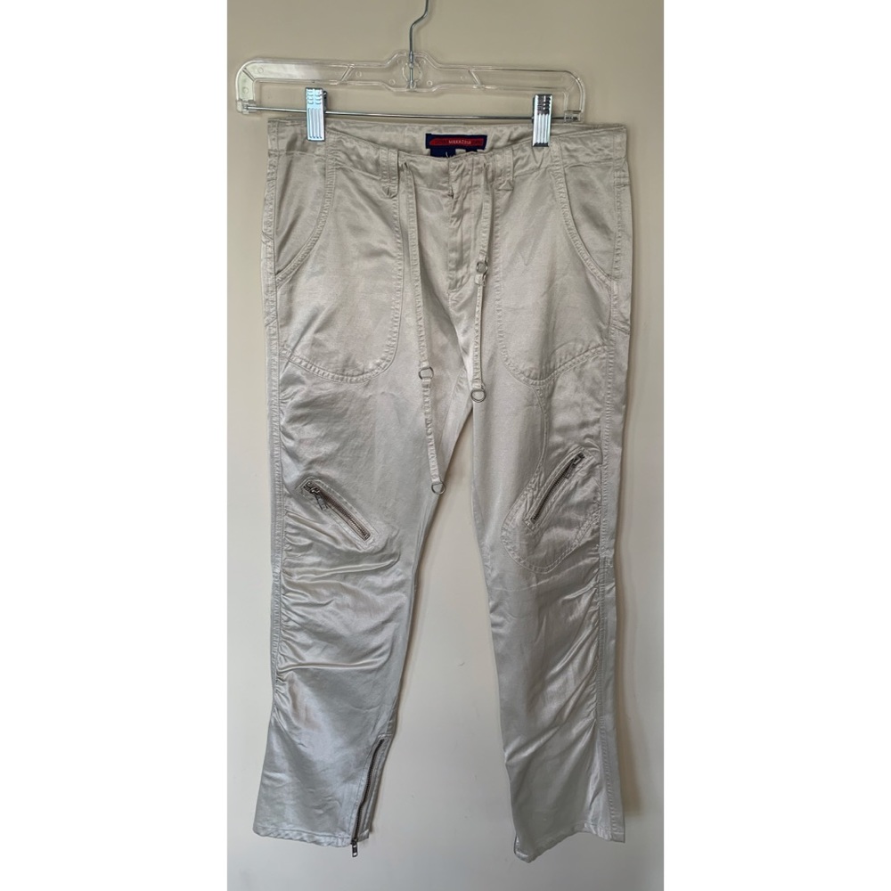 BCBG Beige Satin Pants